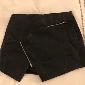 Zara leather skort